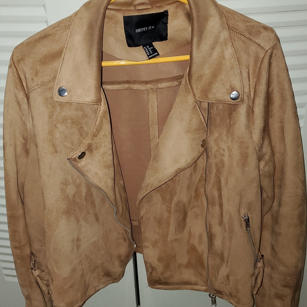 Faux suede jacket
